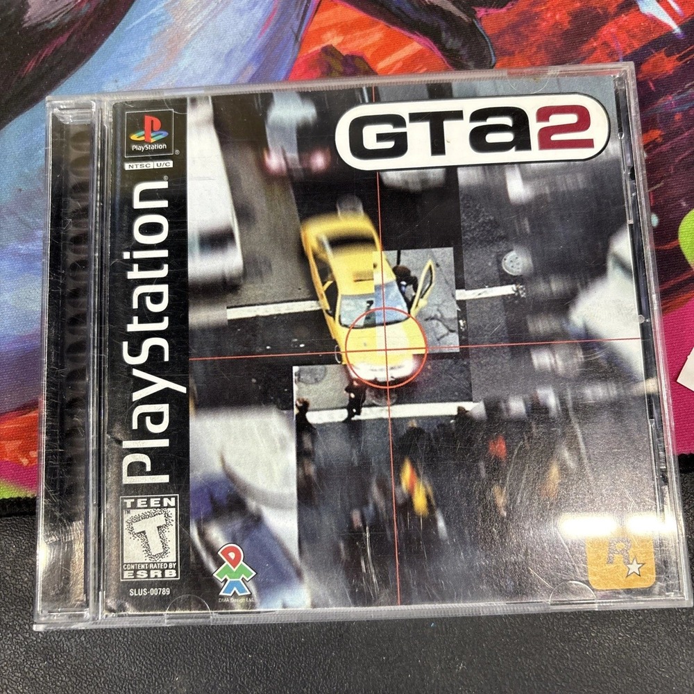 Grand Theft Auto 2 GTA 2 Sony PlayStation PS1 1999 Rockstar Games SLUS-00789